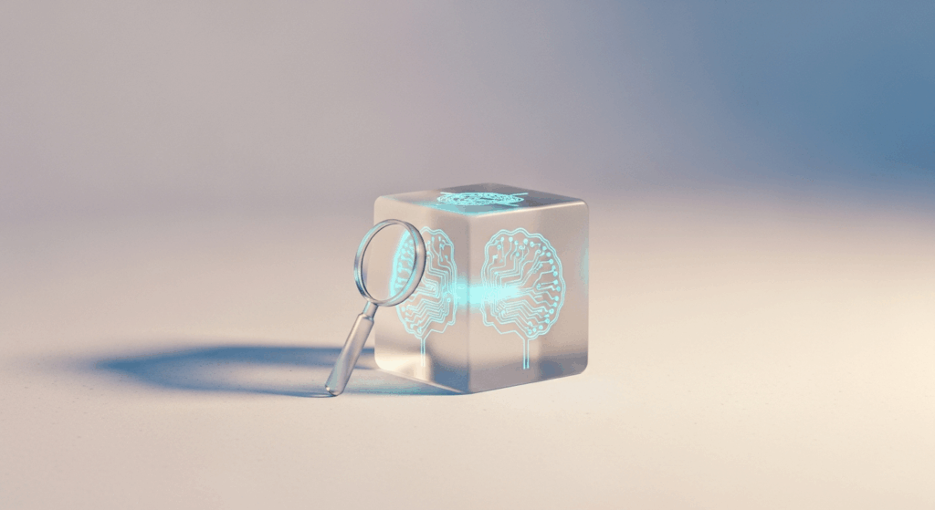 AEO 마케팅 - AI와 검색의 융합을 상징하는 뉴럴 큐브